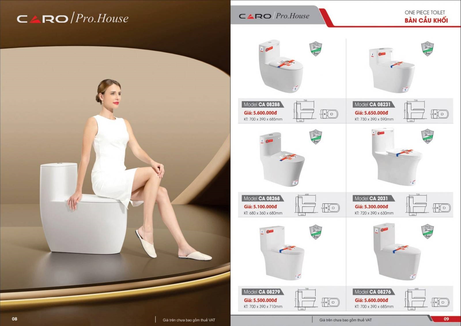 Bảng giá và Catalogue Thiết bị vệ sinh CARO mới nhất 2024 /Page 5